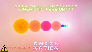 Star Size Comparison Cinematic Version