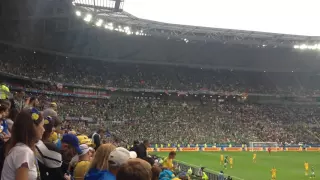 "Will Grigg's on fire" Nothern Ireland fans at Parc OL | Euro 2016 | 16/06/16 | GAWA