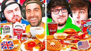 USA vs UK BREAKFAST FOOD WAR!!