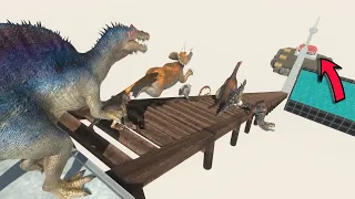 Dangerous Stairs Challenge | Don't Fall into the Pool Trap - Animal Revolt Battle Simulator