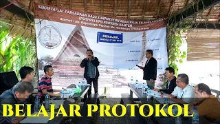 SIMULASI BELAJAR PROTOKOL di Ulaon Unjuk.