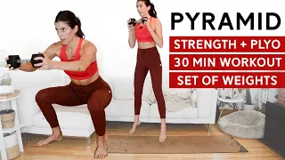 Strength & Plyo Pyramid Workout (30 Mins) - Medium Weights