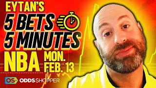 5 Best NBA Bets In 5 Minutes | Monday 2/13/23 NBA Picks & Predictions | NBA Player Props Today