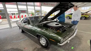 1970 Hemi Cuda with 4600 mile survivor with patina. owned from 73 to 2023 😳(mecum Kissimmee 2024)