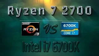 Ryzen 7 2700 vs i7 6700K Benchmarks | Gaming Tests Review & Comparison