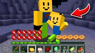 How to play ROBLOX DADDY in Minecraft! CURSED family ROBLOX! BUT IT'S UNLUCKY MOMENTS