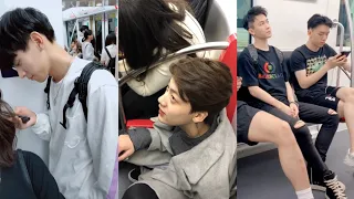 Handsome and Cute Boys Douyin/Tiktok China Subway edition