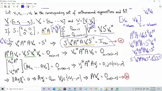 01 Singular Value Decomposition SVD - Pseudoinverse - Trace Inequality -  Low Rank Approximation