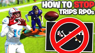 The Best Defense to Stop Trips TE RPOs | WR Screen & Bubble - Madden 24 Tips