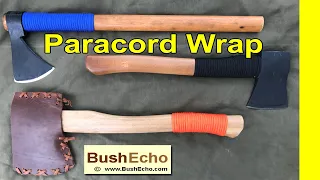 How To Wrap A Tomahawk Or Axe Handle With Paracord.