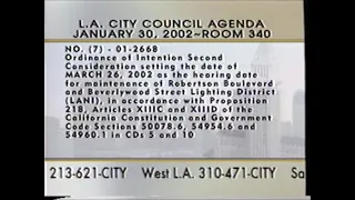 Regular City Council - 01/30/02