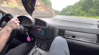 Bmw e36 318is hill climb POV