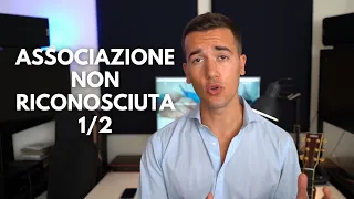 🙋🏻‍♂️ASSOCIAZIONE NON RICONOSCIUTA (1/2) - DIRITTO PRIVATO IN 3 MINUTI #23 #diritto #lezioni #legge