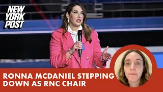 Ronna McDaniel officially announces her resignation as RNC chair