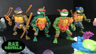 TMNT Playmates Storage Shell Turtles 1991 Review!  Michelangelo Leonardo Raphael Donatello