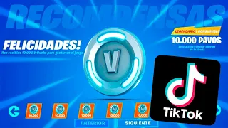 PRUEBO los LIFE HACKS mas VIRALES de TIK TOK en FORTNITE para conseguir PAVOS GRATIS...