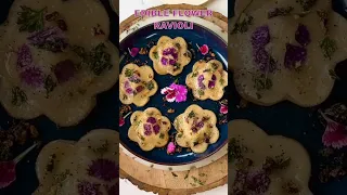 Edible Flower Ravioli #shorts