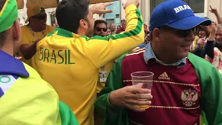 World Cup 2018 Brazil Fans in Moscow, Russia - Чемпионат Мира 2018 Болельщики Бразилии в Москве