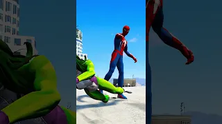 GTA V : SPIDERMAN KILL SHE HULK 😥| #shorts