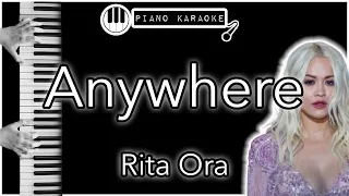 Anywhere - Rita Ora - Piano Karaoke Instrumental