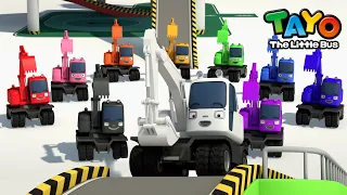*NEW* Tayo Heavy Vehicles Song l Poco Color Song 2 l Tayo Nursery with Colors l Tayo the Little Bus
