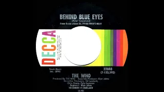 1971 HITS ARCHIVE: Behind Blue Eyes - The Who (stereo 45)