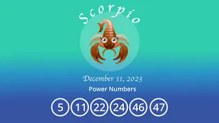Scorpio horoscope for December 11, 2023
