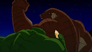 Ben 10 Alien Force - Humungousaur, Gwen and Kevin vs Tiny