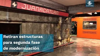 Desmontan muros en estaciones de Línea 1 del Metro