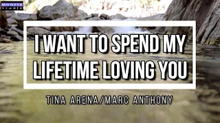 I want To Spend My Lifetime Loving You - Tina Arena and Marc Anthony (lyrics Video)