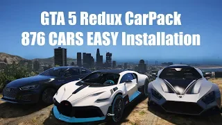 GTA 5 Redux CarPack 876 CARS Легкая установка