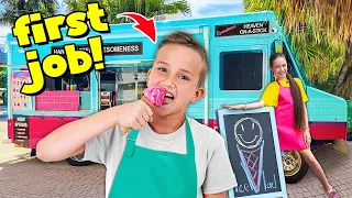 MY FIRST JOB! 24 hours in Ice Cream Truck