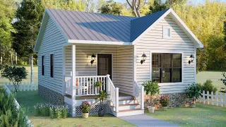 22'x29' (7x9 Meters) Modern Small House Design | 2 Bedrooms | Tiny House Full Tour