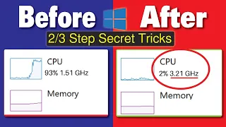 How To Boost Processor & CPU SPEED in Windows 11/10 | Free Up RAM Memory Get 200% Faster Computer!