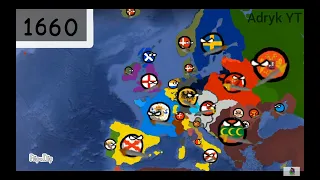 History of Europe using Google Earth (1-2023) Countryballs Evolution