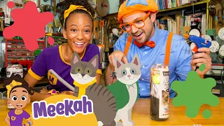 Blippi & Meekah Make Art at Tinkertopia! | Educational Videos for Kids | Blippi and Meekah Kids TV