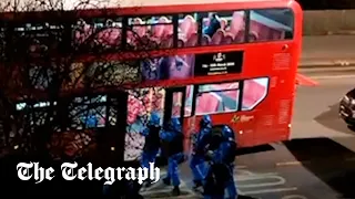 Croydon bus evacuated after man threatens passengers with unknown substance