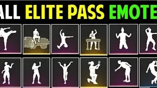 FREE FIRE 🔥 ALL ELITE PASS EMOTE || FREE FIRE 🔥 ALL ELITE PASS EMOTE S1 TO S38