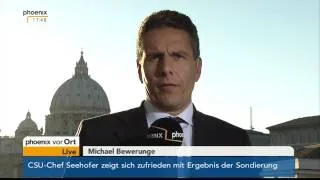 Zollitsch trifft Papst: Aktuelles von ZDF-Korrespondent Michael Bewerunge am 17.10.2013