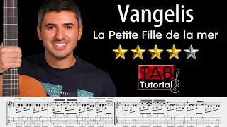 La Petite Fille de la mer by Vangelis | Classical Guitar Tutorial + Sheet & Tab