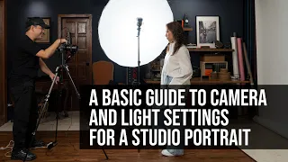 A Basic Guide to Camera and Light Settings for a Studio Portrait.