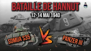 HANNUT, la première grande bataille blindée (1940) ! Somua vs Panzer III