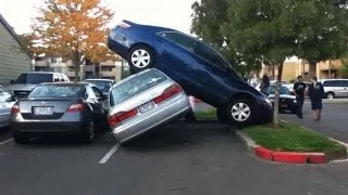 Top 10 Funniest Parking Fails COMPILATION! - [2014]