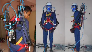 Compressed Air Powered Human Exoskeleton Suit