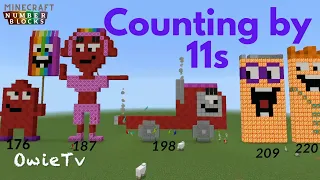 Counting by 11s Song | Skip Counting Songs for Kids | Minecraft Numberblocks Counting Songs