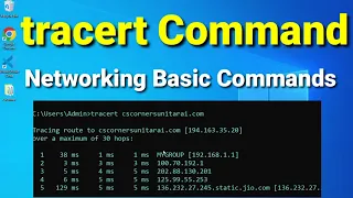 tracert (traceroute) networking Command | Networking Basic Commands