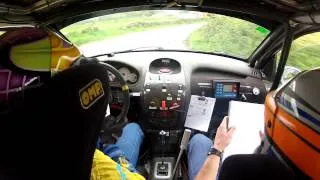 Rally da Ulloa 2012 Onboard Fran Pena - Sergio DIaz Palas de Rei C2 Camara interior