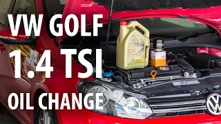 How to: VW 1.4 TSI (Golf Mk6) oil & filter change (service)