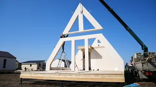 How to build a house in 1 day. Fastest construction technologies