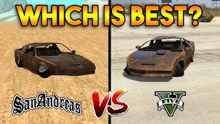 GTA 5 RUSTY RUINER VS GTA SAN ANDREAS RUSTY RUINER : WHICH IS BEST?